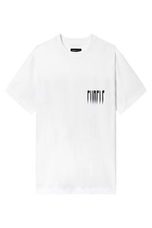 White cotton T-shirt PURPLE BRAND | P104TBWB325OFFWHITE